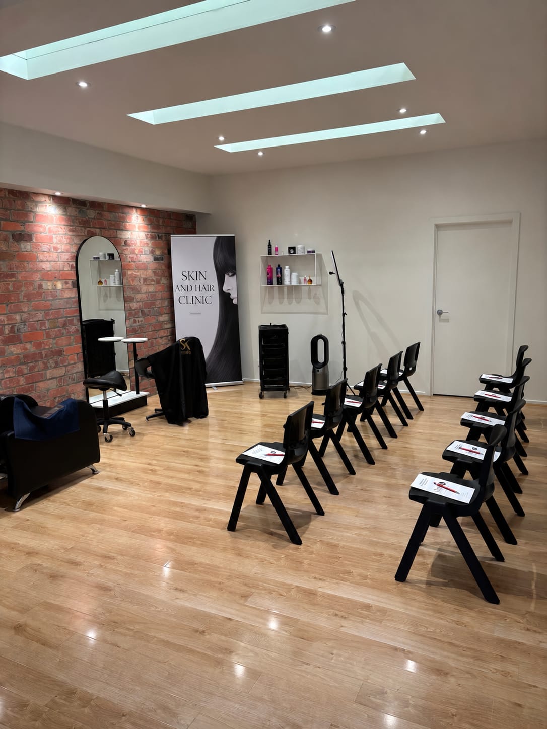 The Skin & Hair studio set up for a Nanoplasty training day